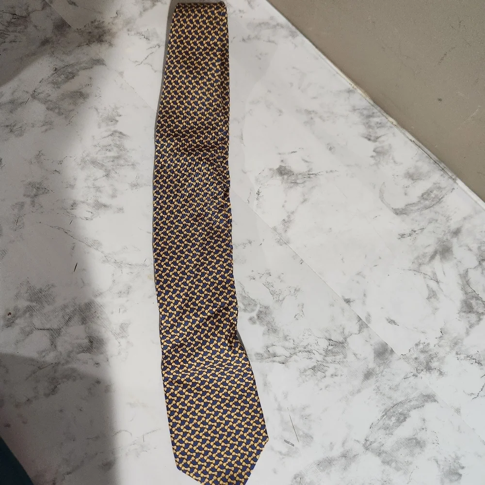 NWT Brooks Brothers Yellow Bow Tie Print Tie